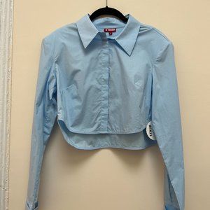 STAUD SENECA TOP FRENCH BLUE - MEDIUM, TAG ATTACHED. NEVER WORN.